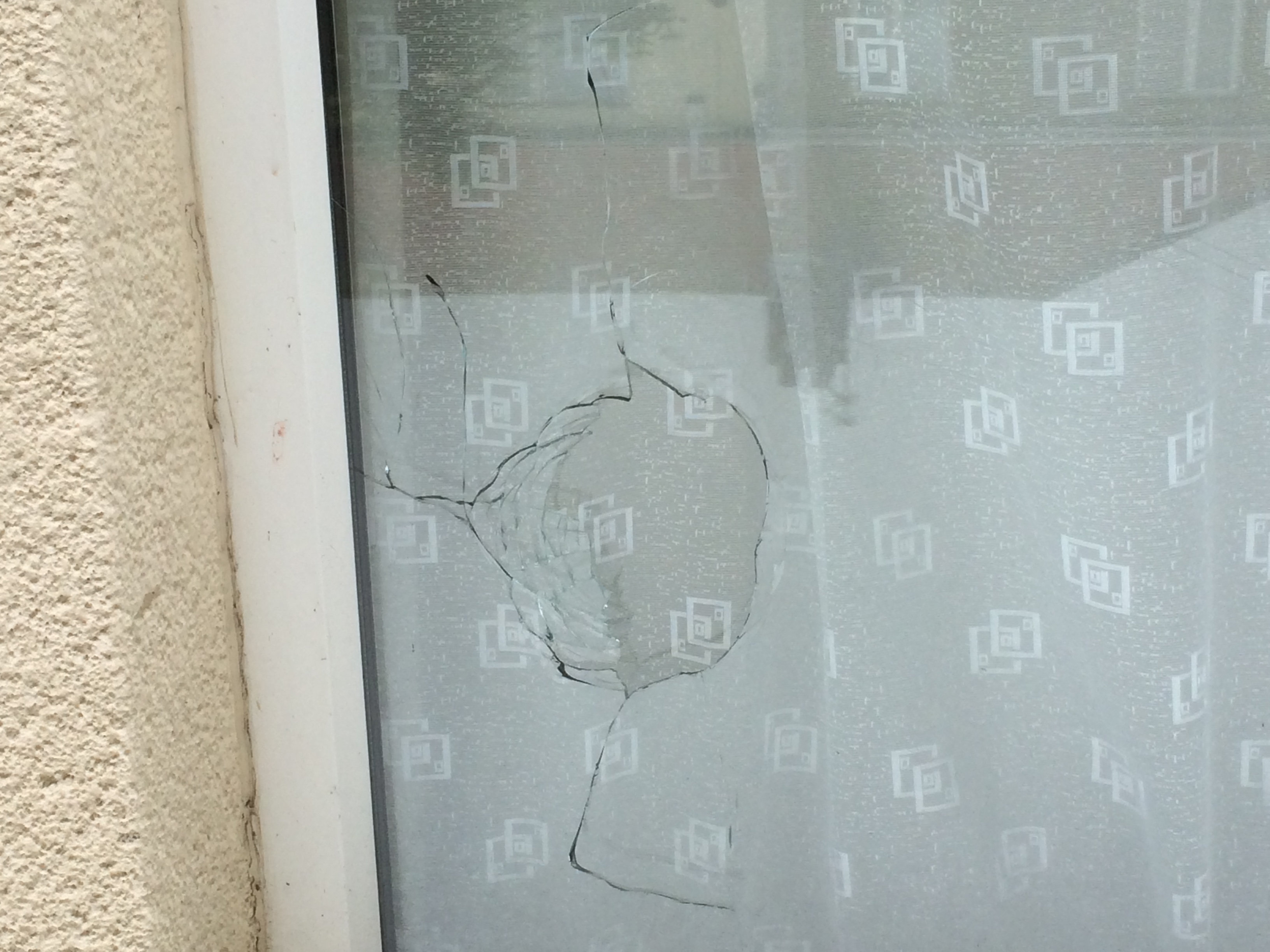 Photo of broken windiw