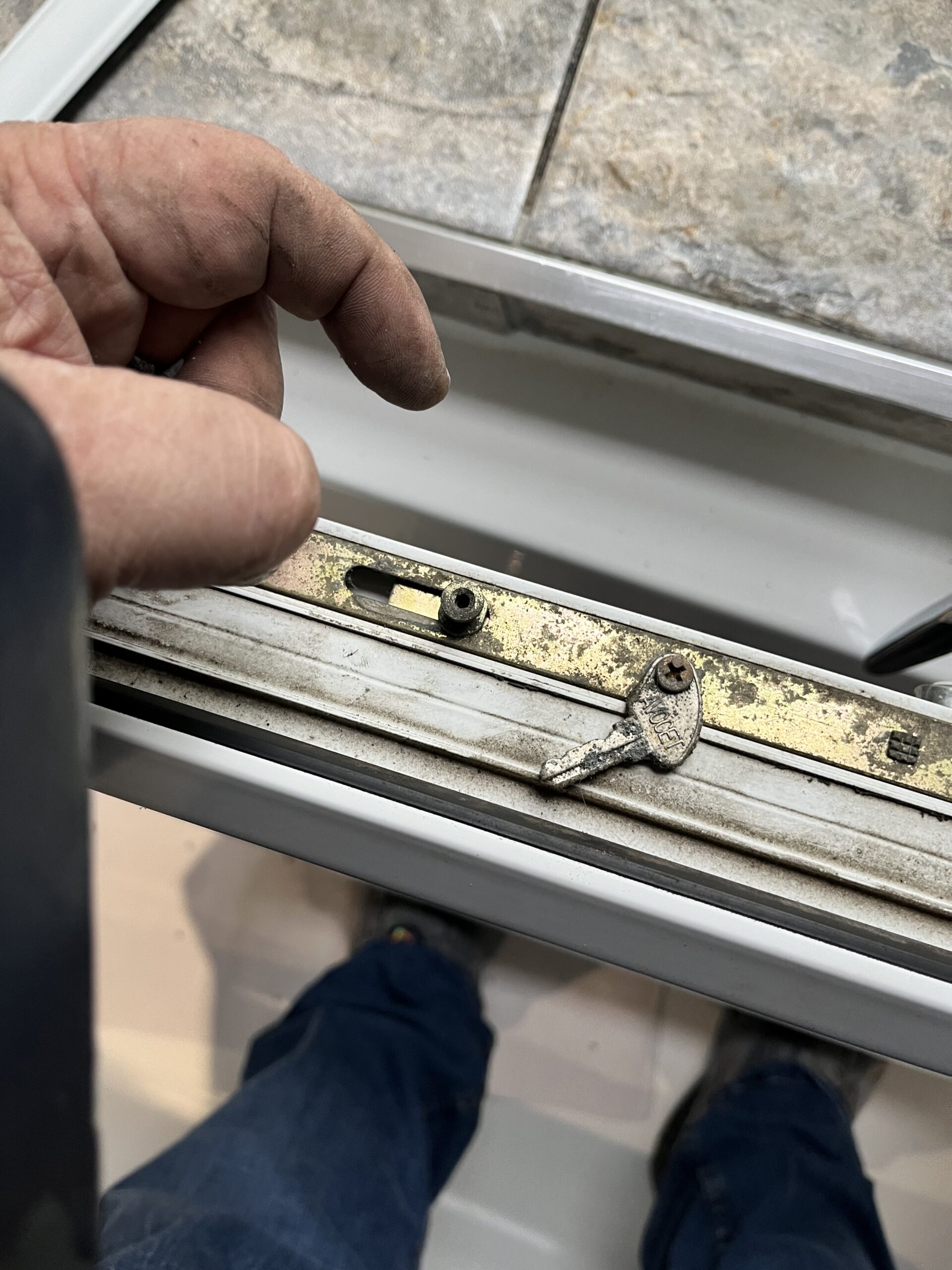 Replacing a worn window hinge mechanism